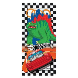 Toalha Banho Felpuda Estampada Hot Wheels 4  60x120cm Lepper