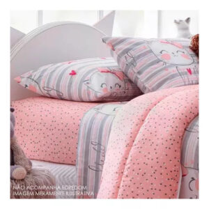 Jogo De Cama Solteiro Duplo C/3 Peças 250X140cm Happy Day