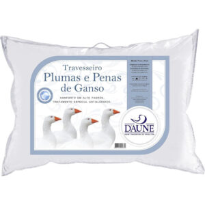 Travesseiro De 50% Plumas +50% Penas Ganso Daune 50x70cm