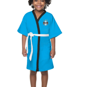 Roupão  Aveludado Infantil Quimono Gremio P Lepper