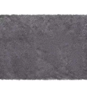 Tapete Melody Pelo Alto 47x90cm Cor: Cinza Jolitex