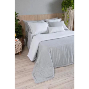 Kit Plume King Size Linho Dupla Face C/3 Pças 260x280 Lavive