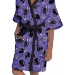 Roupao Aveludado Infantil Lepper Estampado Wandinha GG