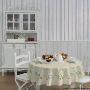 Toalha de Mesa POP Redonda Estampada 4 Lugares Salvia 1,55 m