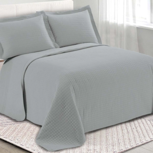Colcha Loft King Size C/3 Pçs 260x280m Cor:Limestone Camesa