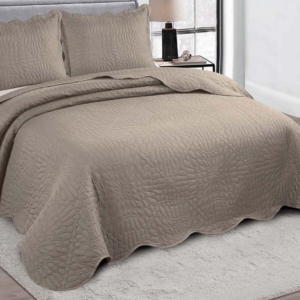 Colcha Casal C/Porta Travesseiros  240x260m Fendi Camesa