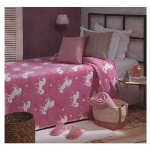 Manta Jolitex Que Brilha No Escuro Cor Rosa De 2m X 1.50m