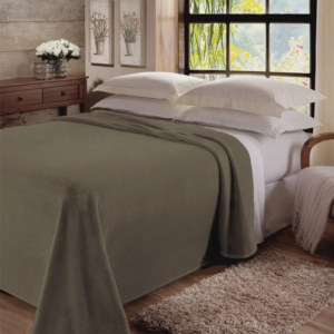 Cobertor De  Casal Dyuri Plus Unicolor 1,80x2,20 New Khaki