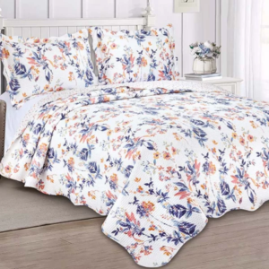 Colcha Gardem C/3 peças Queen  2,40x2,60m Camesa Estampa 1