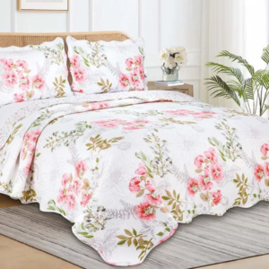 Colcha Gardem C/3 peças Queen  2,40x2,60m Camesa Estampa 3