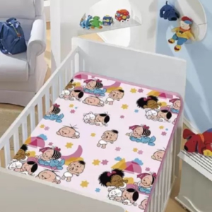 Cobertor Infantil Raschel Turma Mônica Rosa Soninho Jolitex