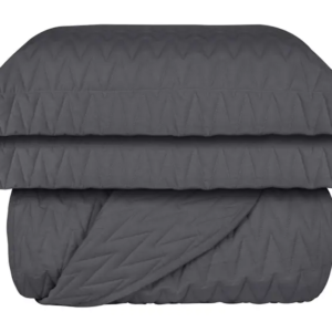 Kit Colcha Matelasse King 200 Fios Zip Grafite Naturalle