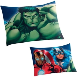 Fronha Avulsa Estampada Avengers 50 cm x 70 cm Lepper