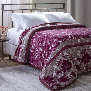 Cobertor Casal Dyuri Plus Lago D Orta 180x220m Vinho Jolitex