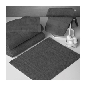Toalha de Piso Naturalle Fashion 80x48 cm Cor Grafite Sultan
