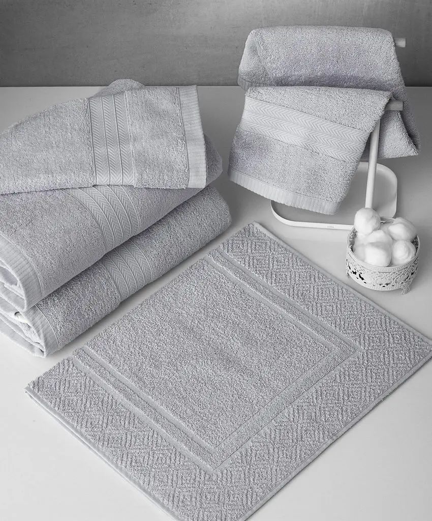 Toalha de Piso Naturalle Fashion 80x48 cm Cor Prata Sultan