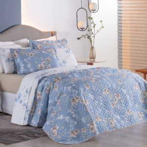 Cobreleito Queen Size Gold C/3 Peças Matelado 240x260m Juma
