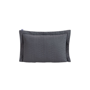 Porta Travesseiro Avulso Juma Linha Criarte  50x70cm Chumbo