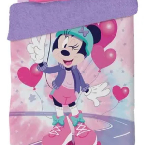 Edredom Infantil Solteiro C/ Sherpa Estampa Minnie 150x220
