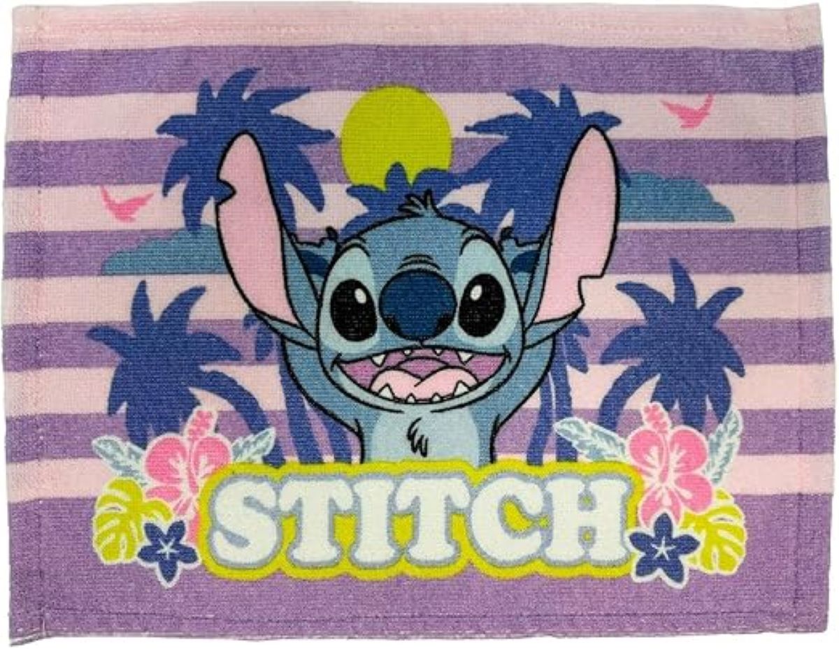 Toalha de Lancheira Infantil Estampada Stitch 28 cm x 40 cm