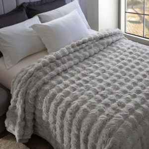 Cobertor King Size Lili Katz 9D Ocean Prata  2,20x240m  - Jolitex