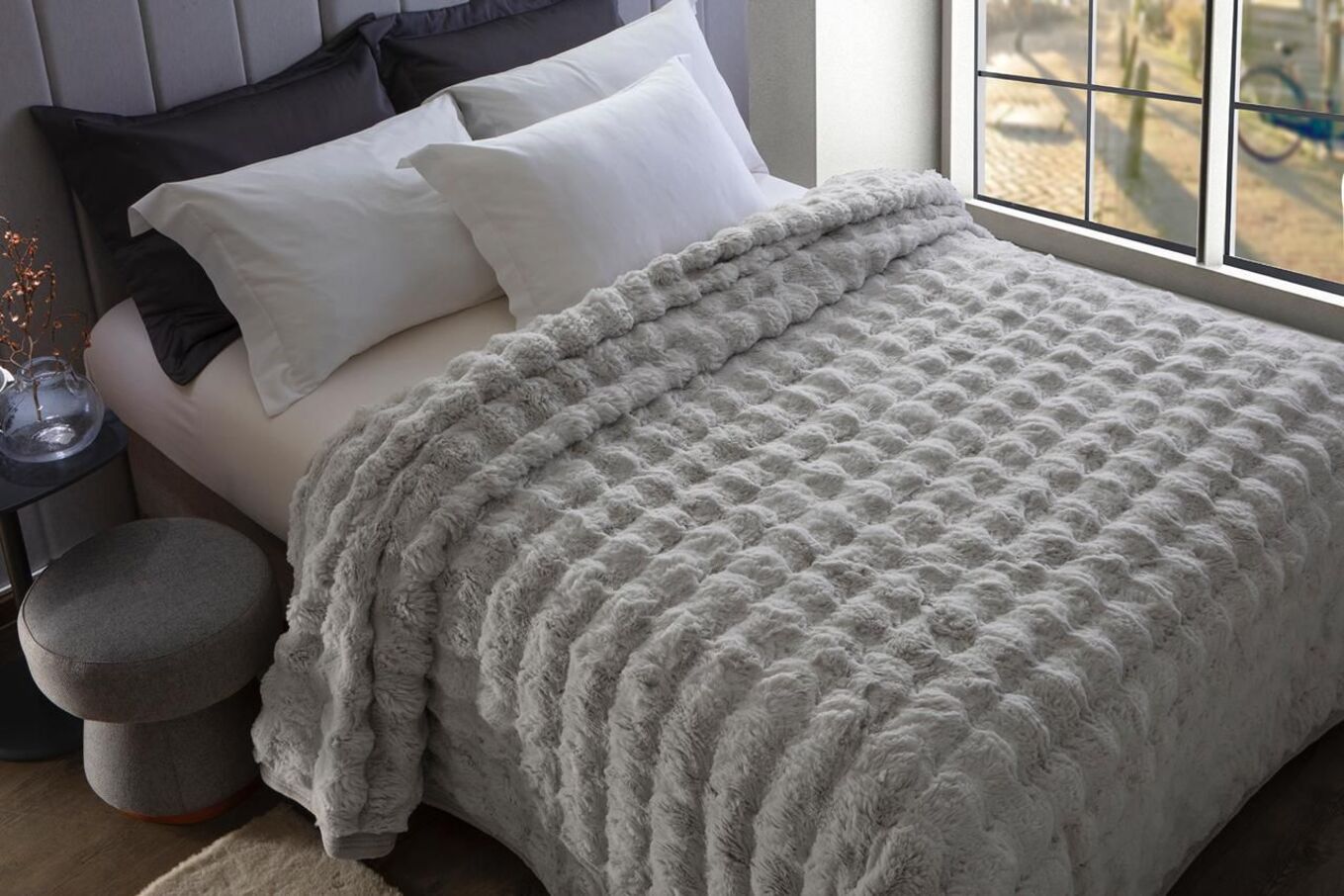 Cobertor King Size Lili Katz 9D Ocean 800 g/m² - Prata