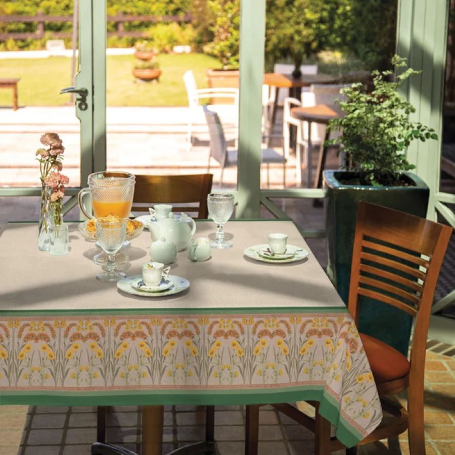 Toalha de Mesa POP Quadrada  para 4 Lugares Estampa Toscana 1,40x2.10m Lepper