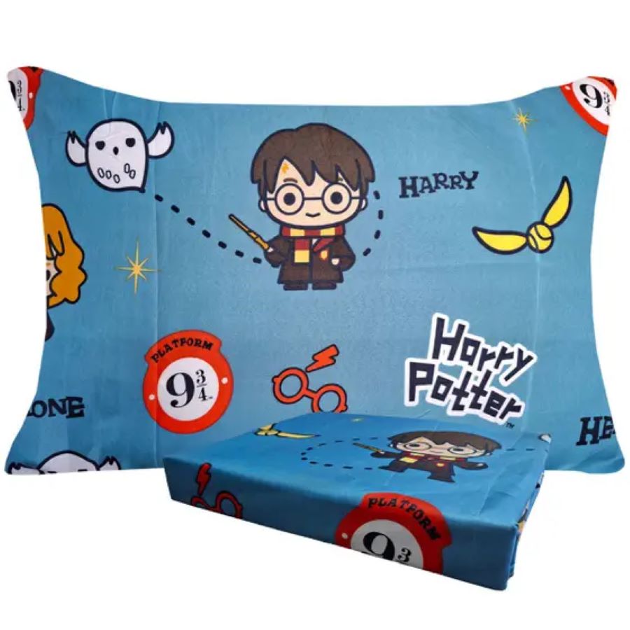 Jogo de Cama Microfibra Solteiro Harry Potter 140x220m 2 pçs