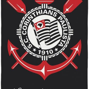 Toalha Aveludada Transfer Corinthians 70 cm x 1,40 m Lepper