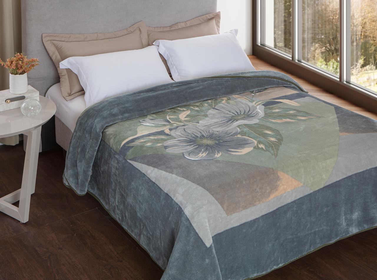 Cobertor king Size  Kyor Plus Estampa Porto 180x220m Jolitex