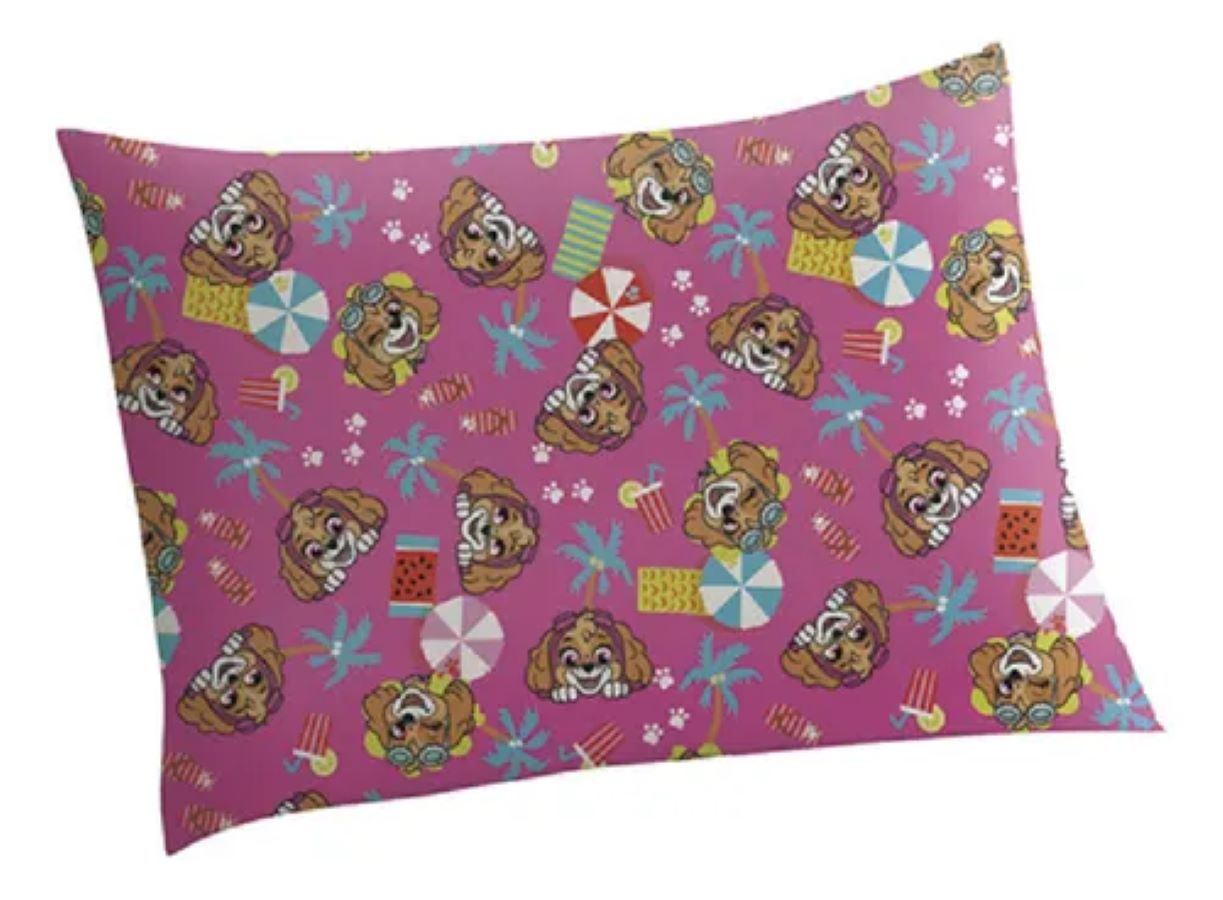 Fronha Avulsa Estampada Patrulha Canina Menina 50 cm x 70 cm