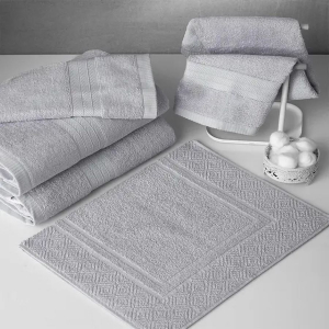 Toalha de Rosto Avulsa Prata 48x80cm Naturalle Fashion