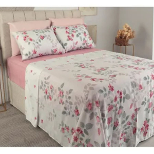 Jogo De Cama Casal Sultan Realce Adele C/4 Peças 2,20x2,50m