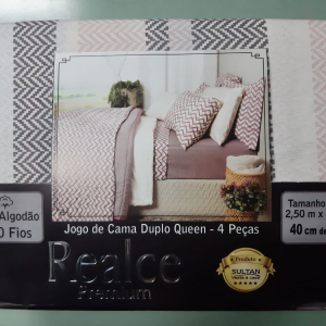 Jogo Cama Duplo Queen 4 peças Jade 2  Realce Premium 240x250