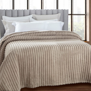 Cobertor Lili Katz 5D Wavy  King Size 2,40x2,60m  Cor Taupe