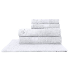Jogo De Banho Dakota Renda C/5 Peças Buettner Cor Branco