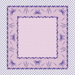 Toalha Mesa POP Quadrada Lavanda Poá 75 cm x 75 cm Lepper