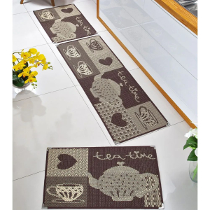 Jogo de Cozinha Com Quinas Sisal C/3 Pças  Corujas Lancer