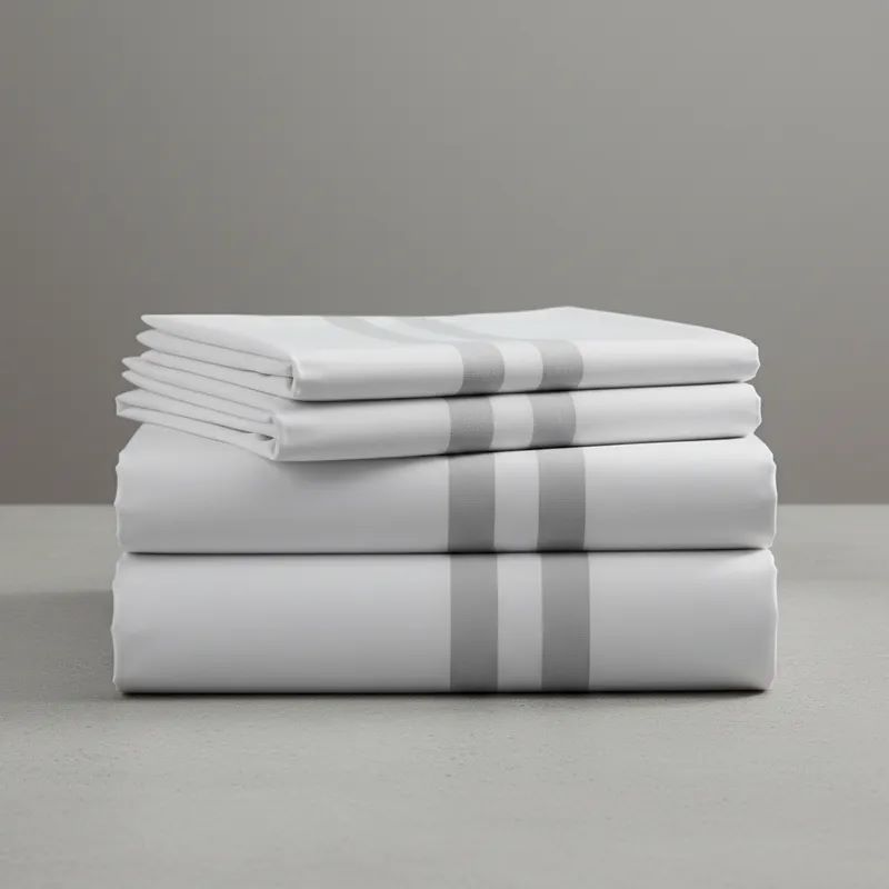 Jogo de Cama Casal Double Branco/Cinza 2,20m x 2,50m Sultan - Imagem 2