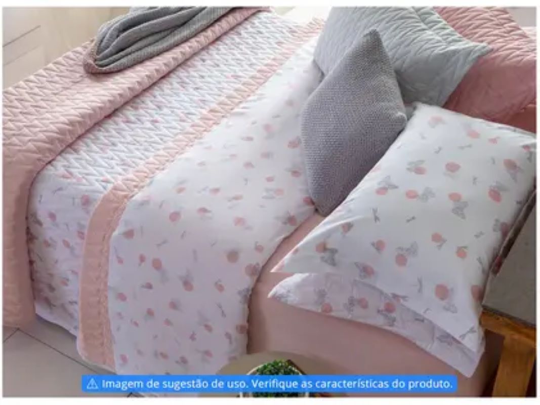 Jogo Cama Queen Sultan 100% Algodão 200 Fios Cherry 240x250