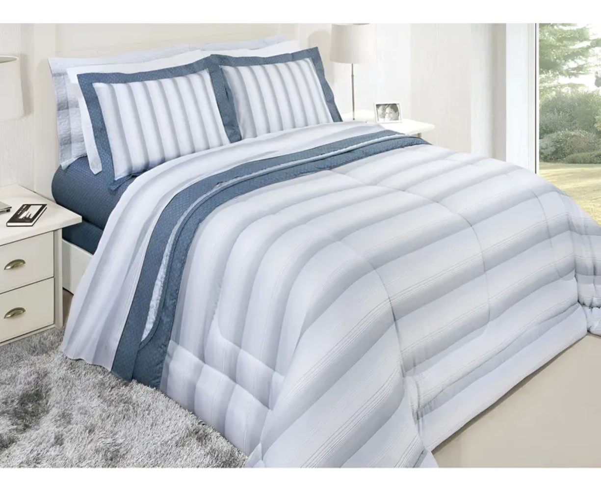 Jogo King Size Satinee Ramon 4 Peças 300 Fios Kacyumara