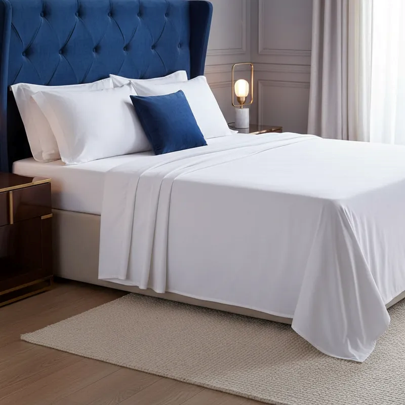 Jogo De Cama Casal 200 Fios Liso 4 Pçs 140x190x35 Branco