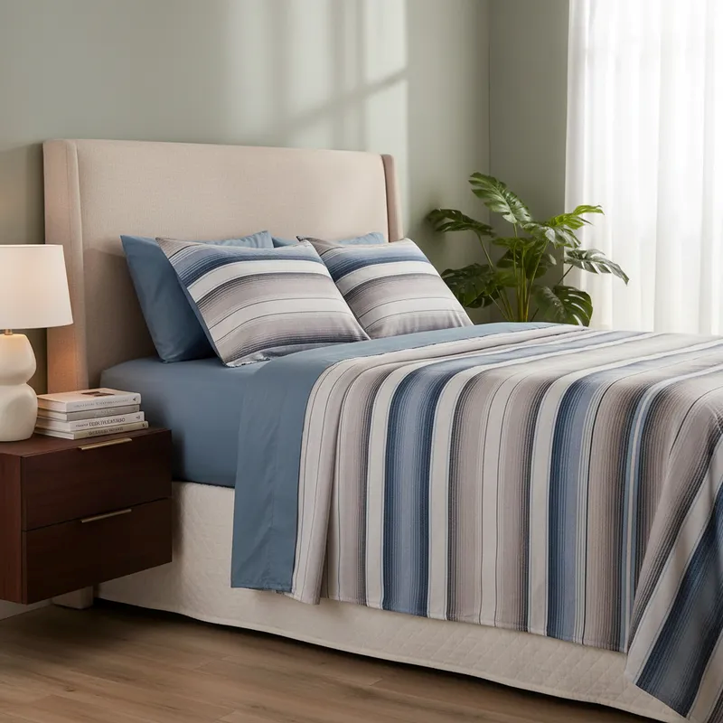 Jogo Cama Duplo Queen  Augusto Realce Premium 240x250cm