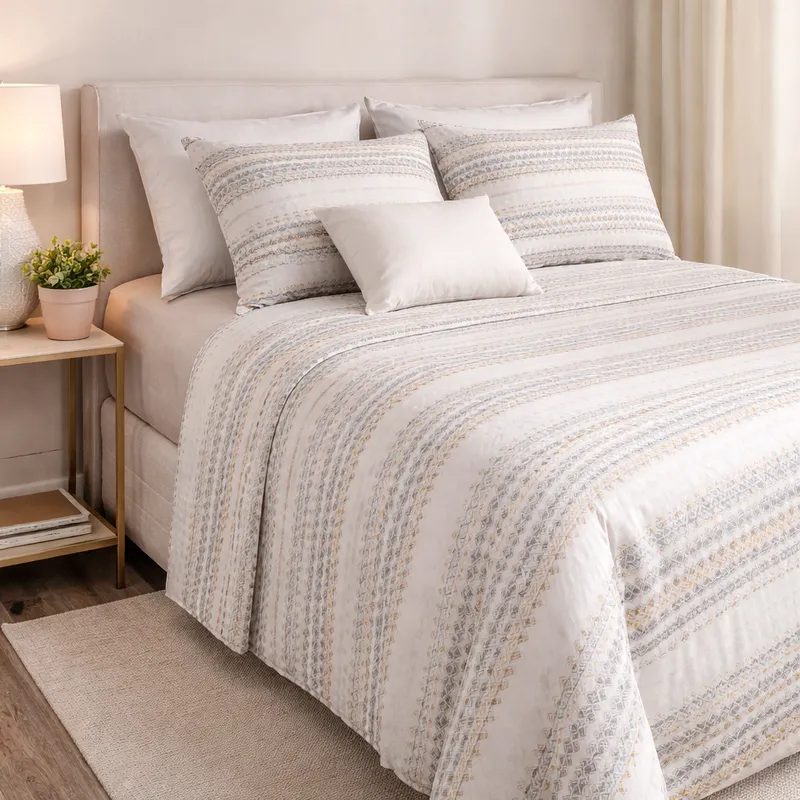 Jogo Cama Duplo Queen Vitório Realce Premium 240x250cm - Imagem 2