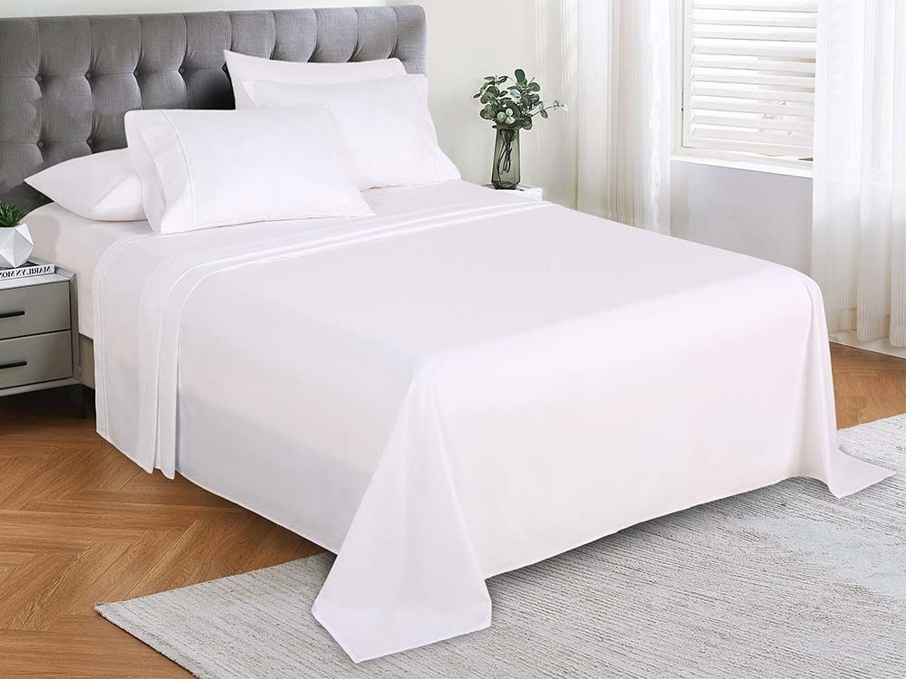 Jogo de Cama Queen 240x260cm Neo Vista Branco 200 Fios